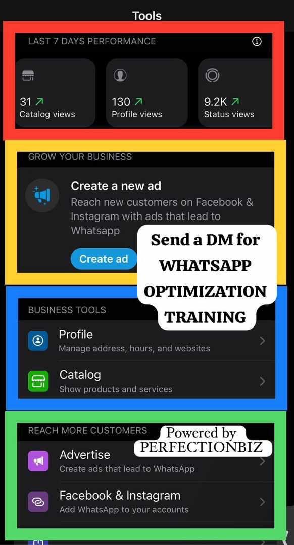 WhatsApp Optimization training