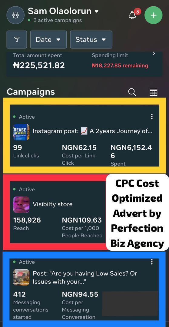 Increase in Page engagements