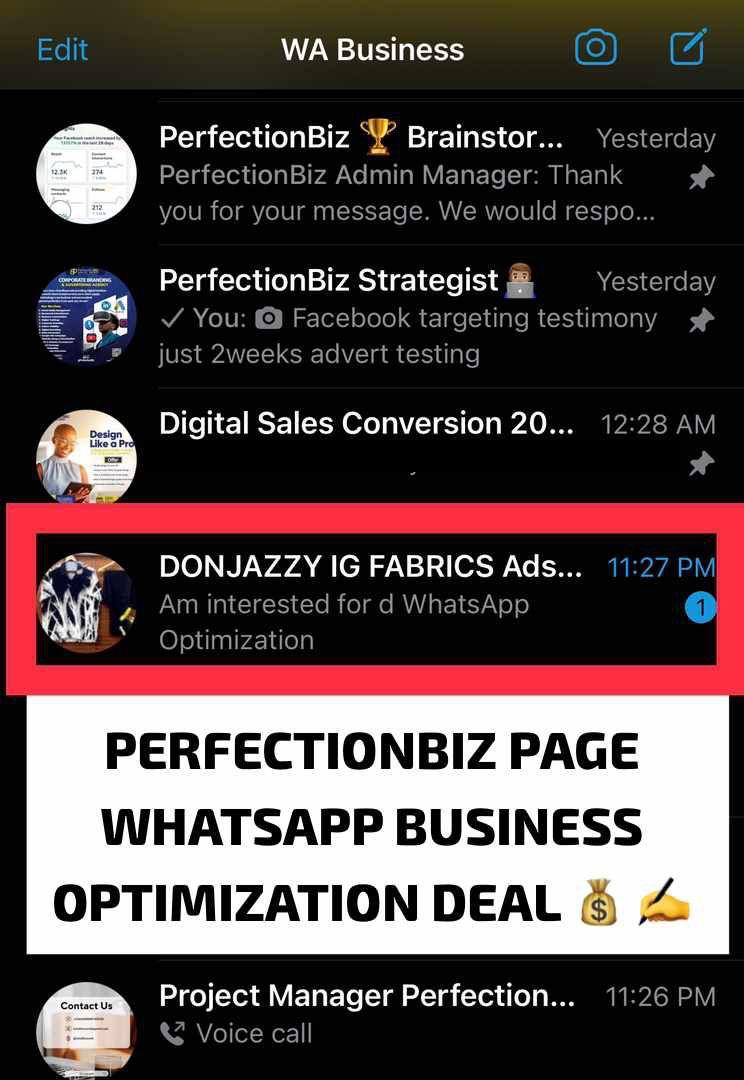 Whatsapp business optimization